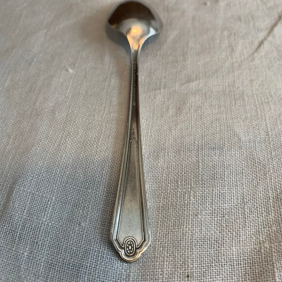 Antique Nancy Dean Silverplate Teaspoon By Wallace Silver 1930 Discontinued - Picture 4 of 10